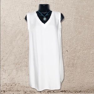CLOTH & STONE sleeveless v-neck twill tunic | XS